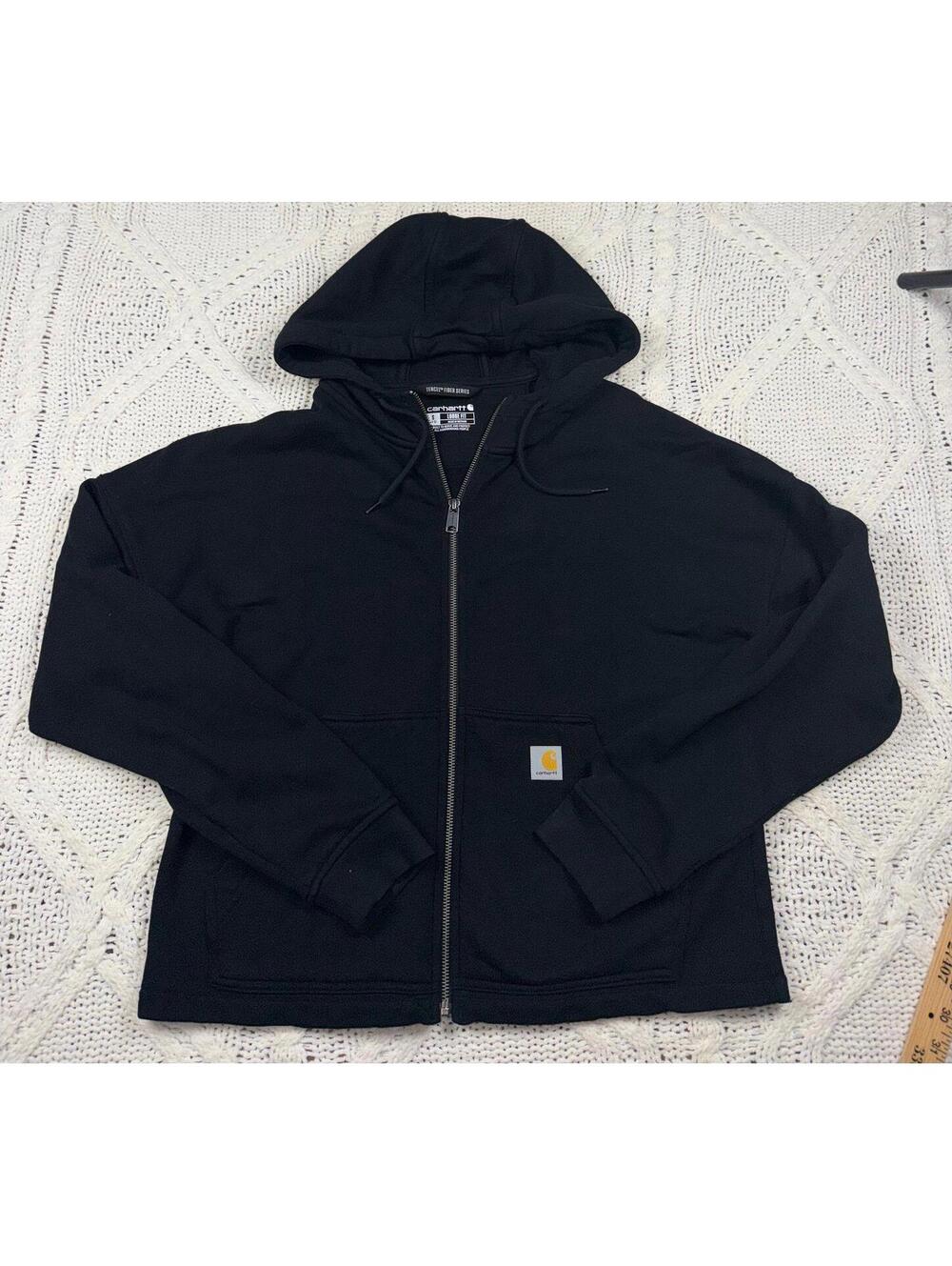 Carhartt Women's TENCEL Fiber Series Loose Fit Full-Zip Sweatshirt Size Small - Picture 2 of 5